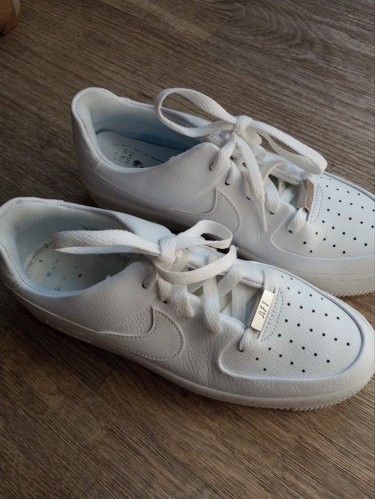 Witte Nike Air Force 1 sneakers, maat 37,5, Wit, Nike, Ophalen of Verzenden, Sneakers of Gympen