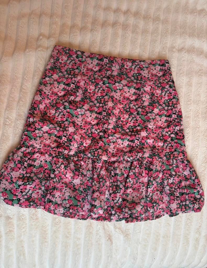 Loavies floral mini skirt, xs, Ophalen of Verzenden, Zo goed als nieuw, Roze, Maat 34 (XS) of kleiner