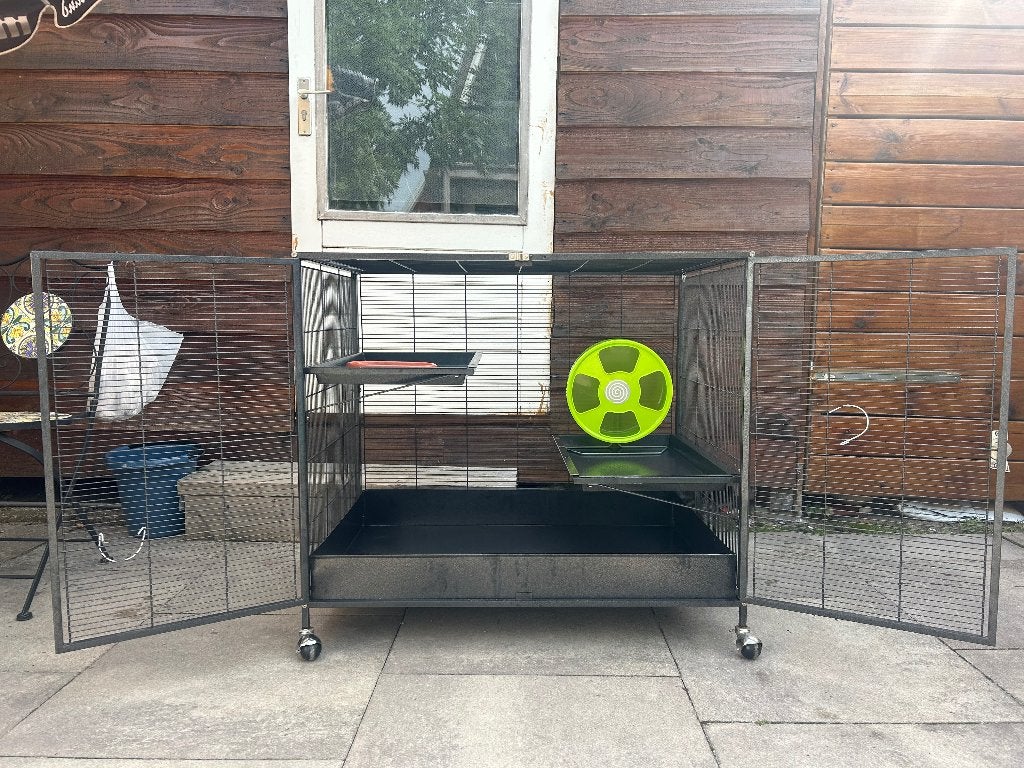 Rattenkooi/Knaagdieren kooi, Dieren en Toebehoren, Ophalen, Kooi, Gebruikt, 90 cm of meer