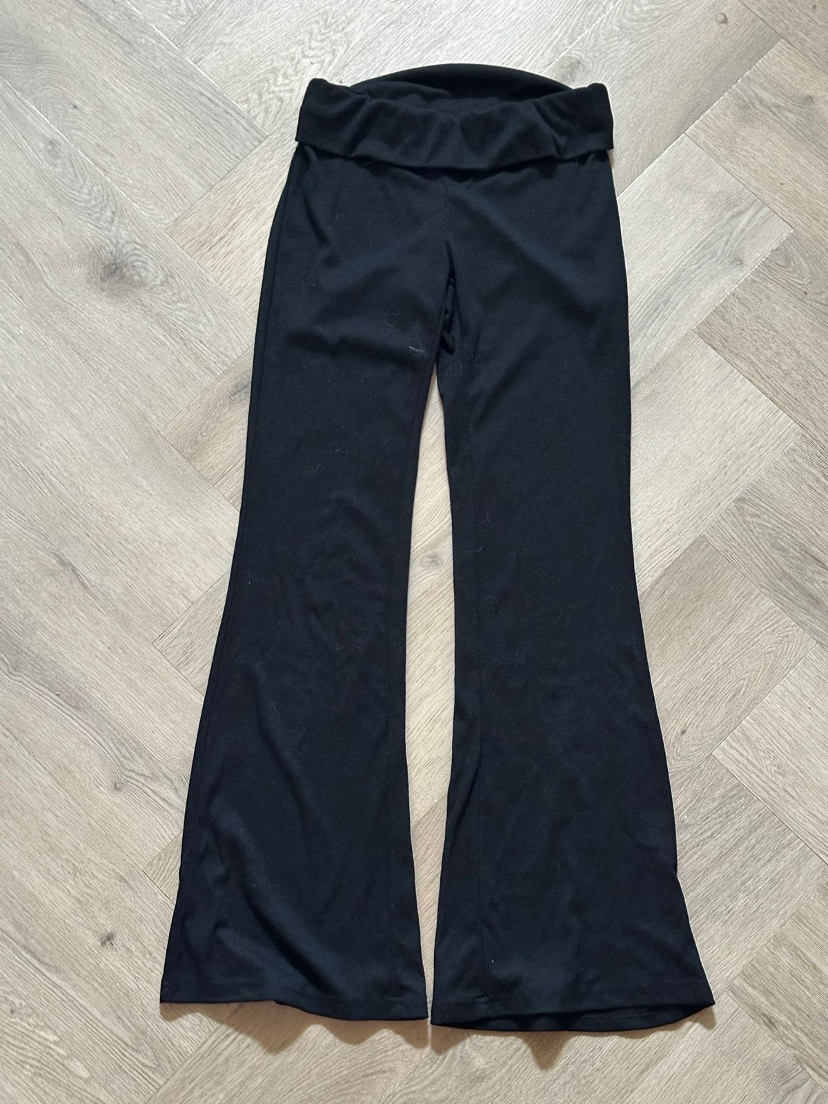 Shein zwarte flairbroek - Maat XS, Ophalen of Verzenden, Zo goed als nieuw, Maat 34 (XS) of kleiner, Zwart