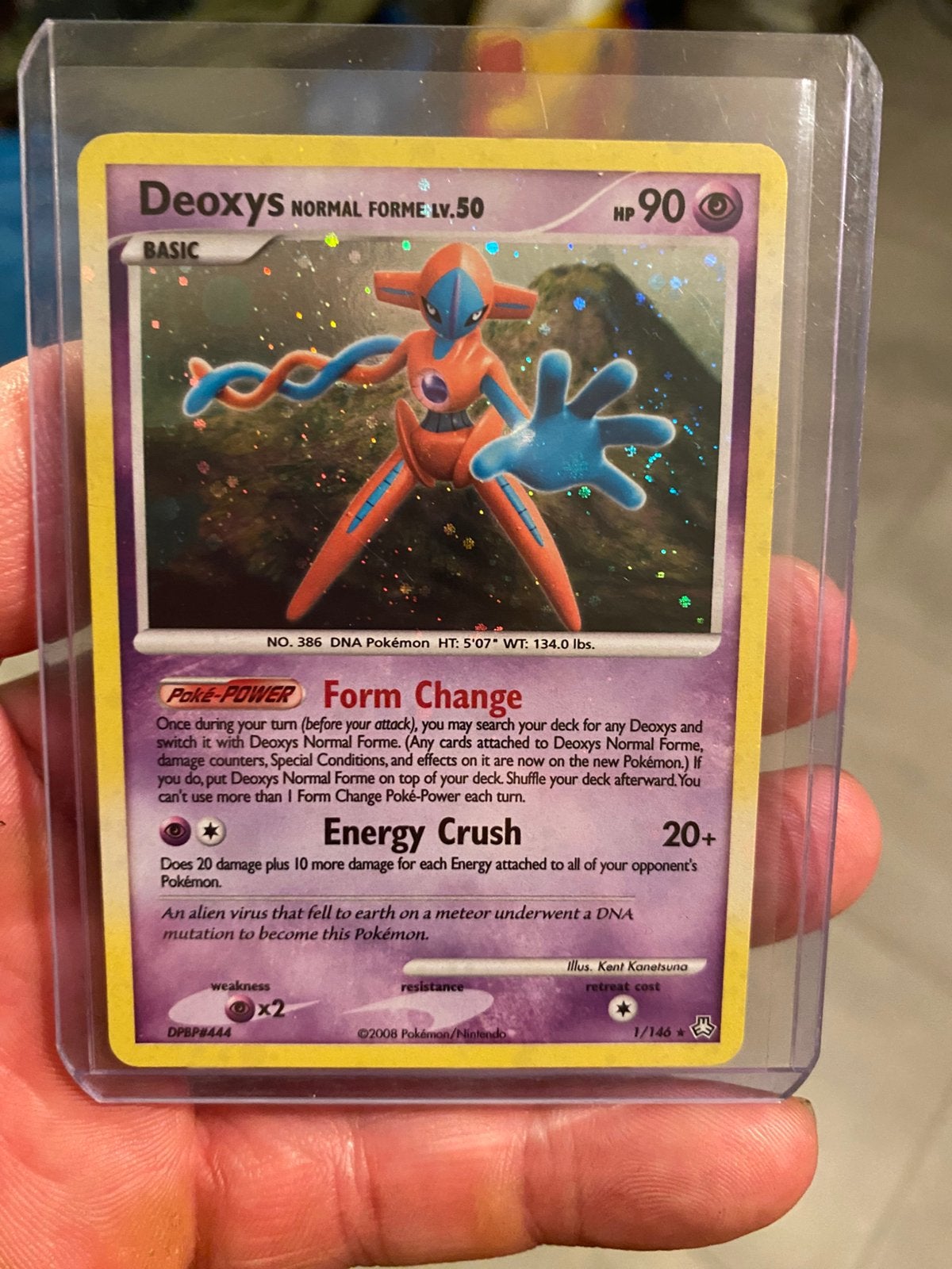 Deoxys holo kaart, Verzenden, Zo goed als nieuw