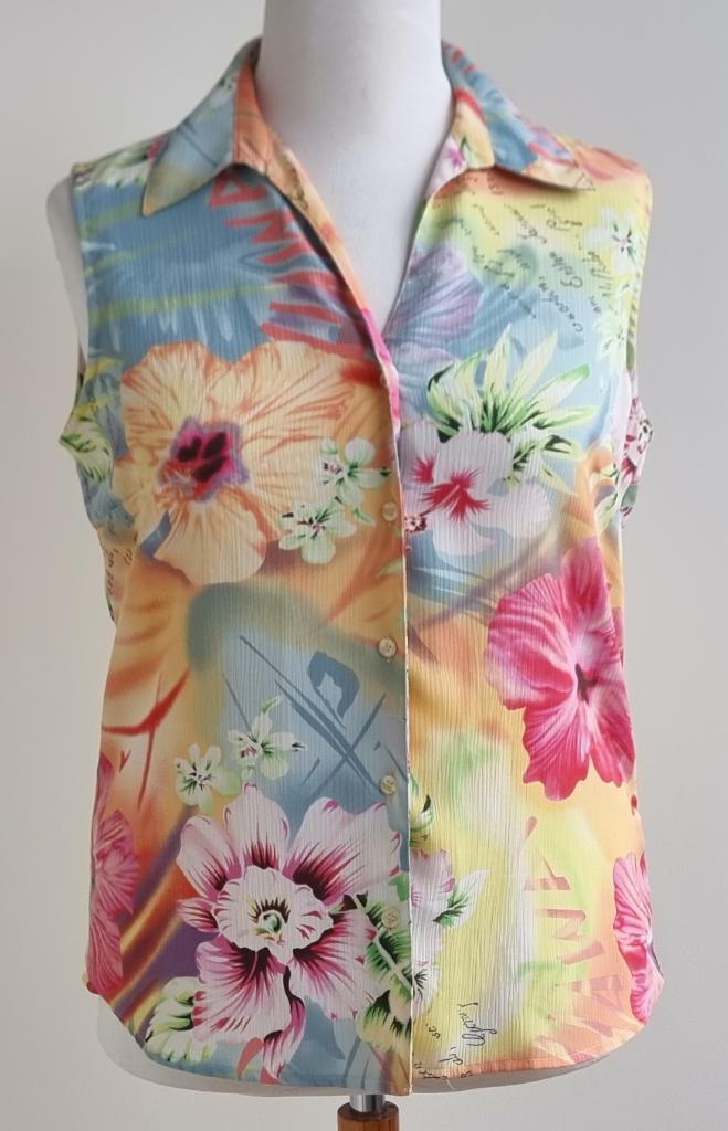 Kingfield gekleurde blouse mt. 42, Kleding | Dames, Overige kleuren, Maat 42/44 (L), Ophalen of Verzenden, Zo goed als nieuw