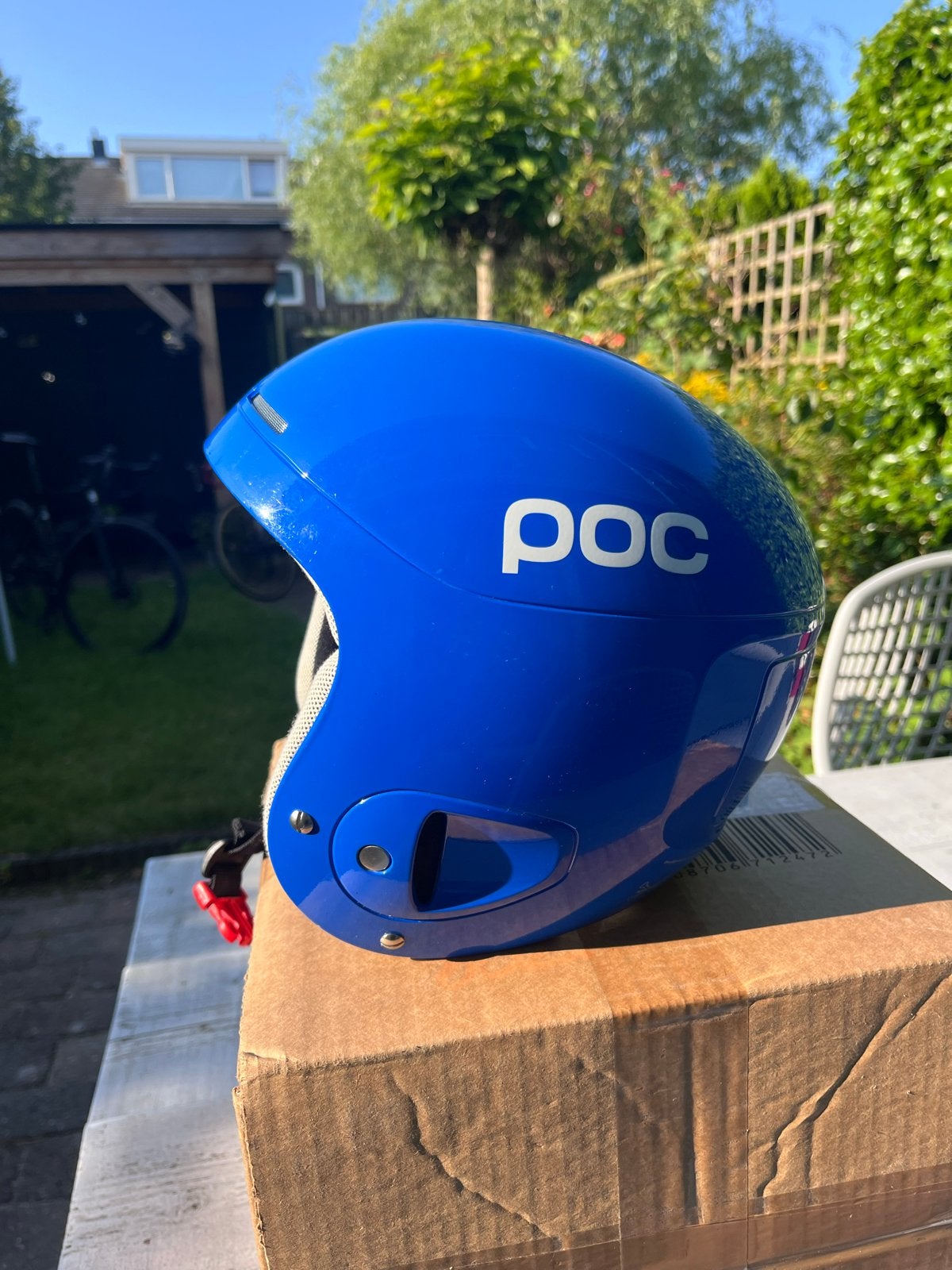 POC skihelm blauw - zo goed als nieuw, Ophalen of Verzenden, Nieuw, Overige maten, Overige typen