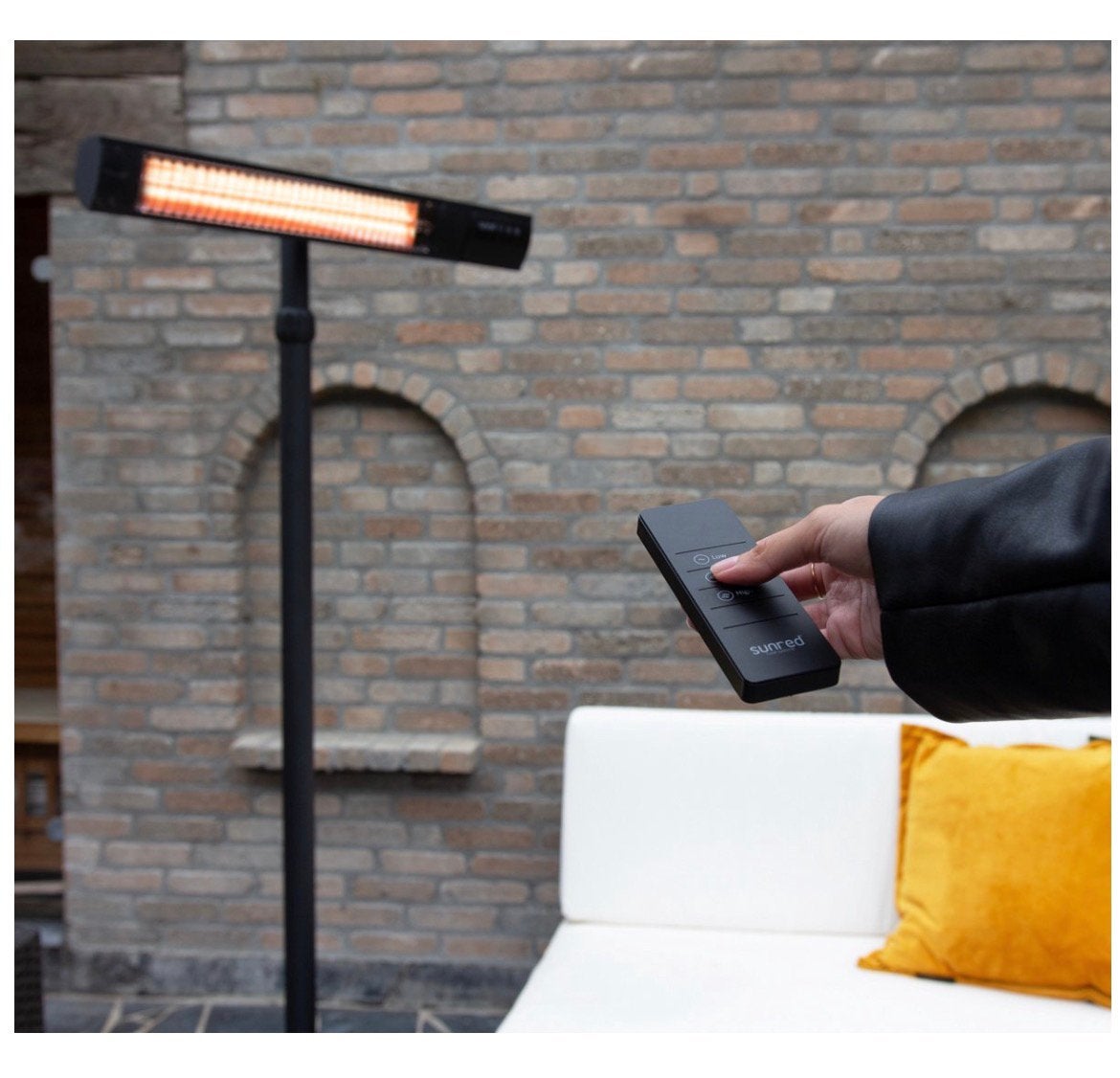 Sunred - Terrasverwarmer- 2500 W  - Elektrische heater, Tuin en Terras, Terrasverwarmers, Ophalen, Zo goed als nieuw