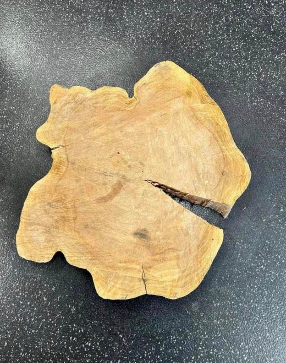 Kersen houten boomstam schijf, Ophalen of Verzenden, Zo goed als nieuw, Hout
