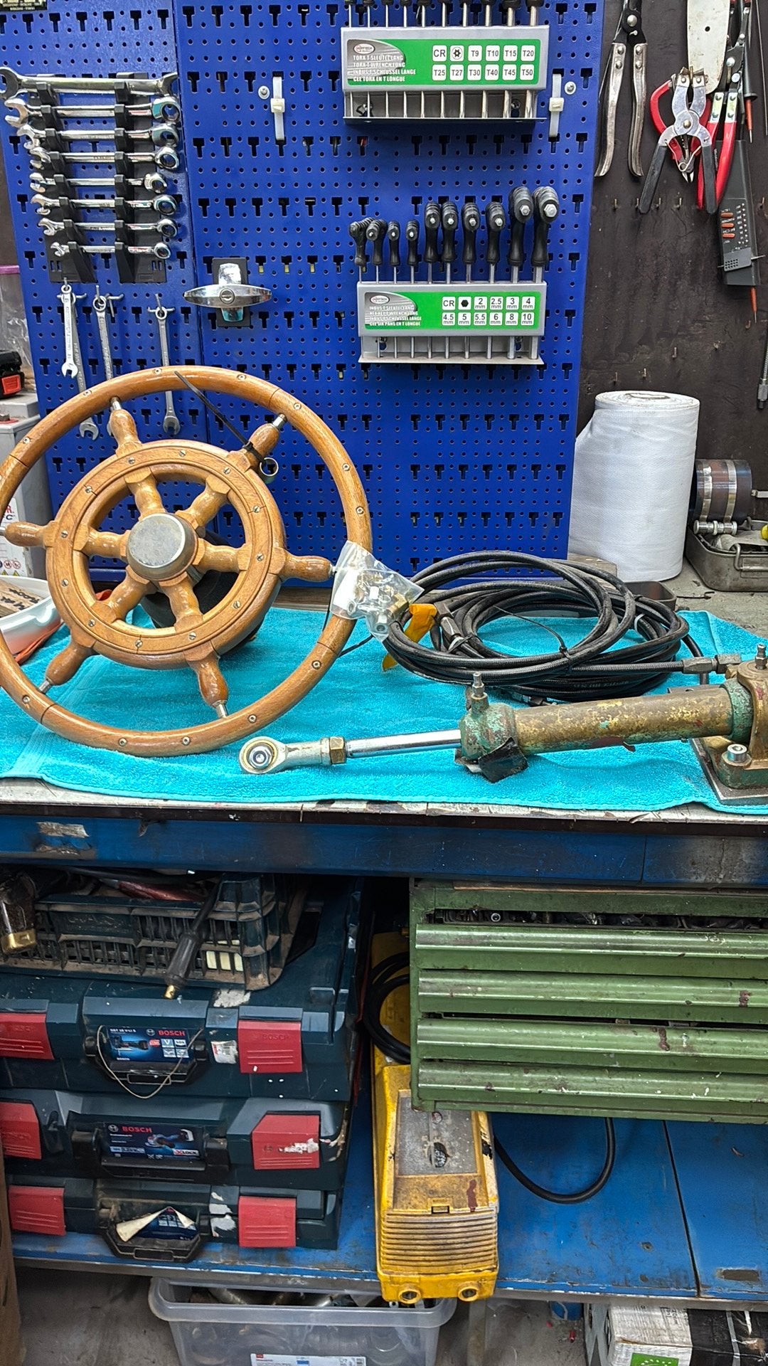 Compl hydraulisch besturing, Ophalen of Verzenden, Zo goed als nieuw, Motor en Techniek, Motorboot