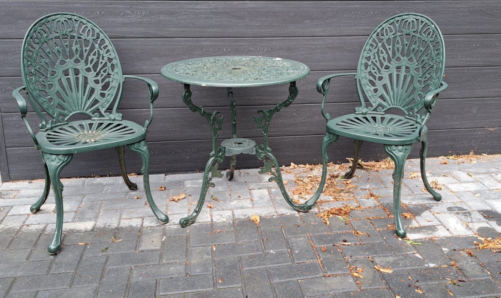 aluminium  bistro set, Ophalen, Aluminium, 2 zitplaatsen