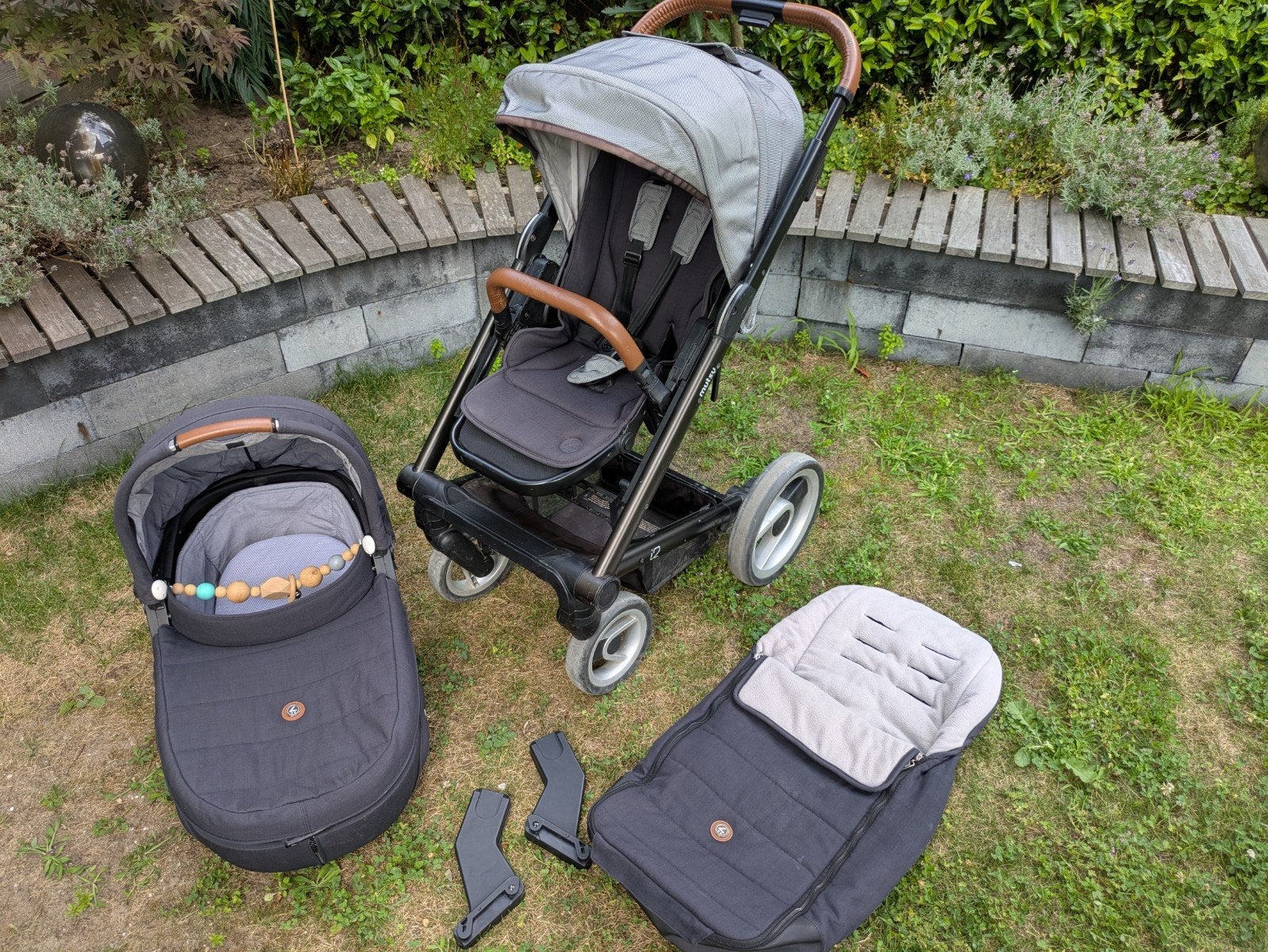 Mutsy i2 wandelwagen met alle accessoires!, Ophalen, Gebruikt, Mutsy