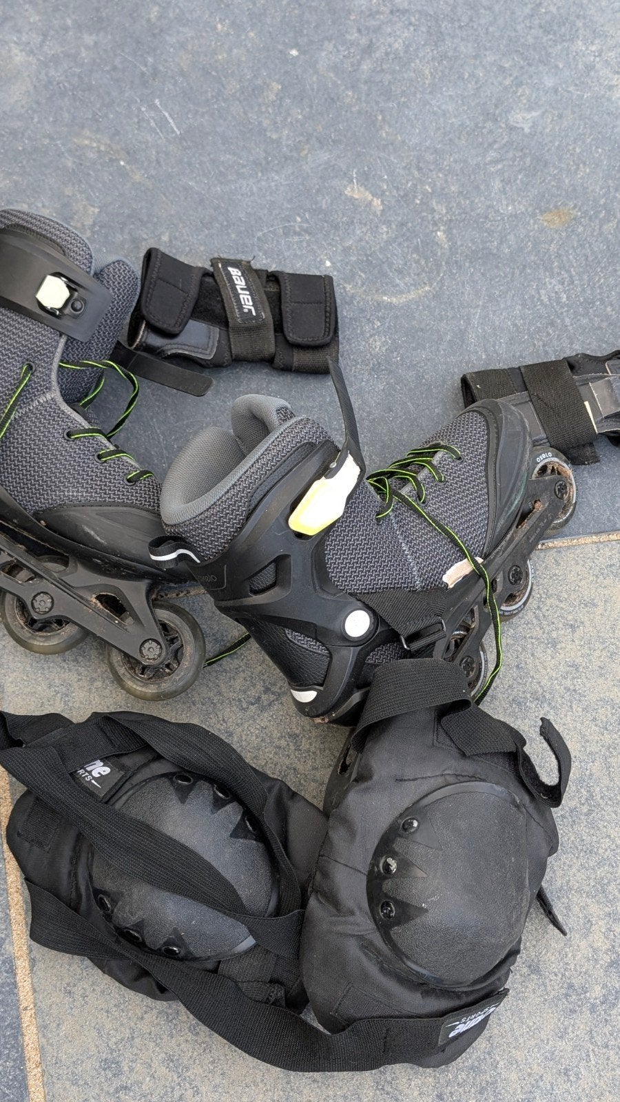 Decathlon Oxelo Inlineskates (Skeelers) met bescherming, Ophalen of Verzenden, Gebruikt, Overige typen, Overige merken