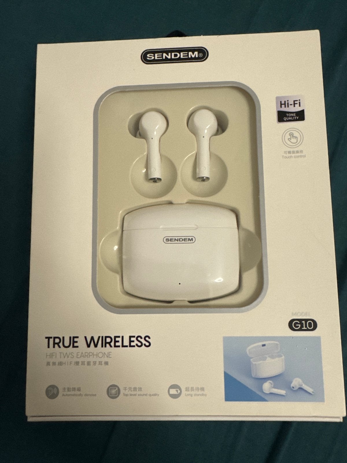Sendem G10 True Wireless Hi-Fi Oordopjes Wit, Audio, Tv en Foto, Koptelefoons, Overige merken, In-ear, Bluetooth, Nieuw