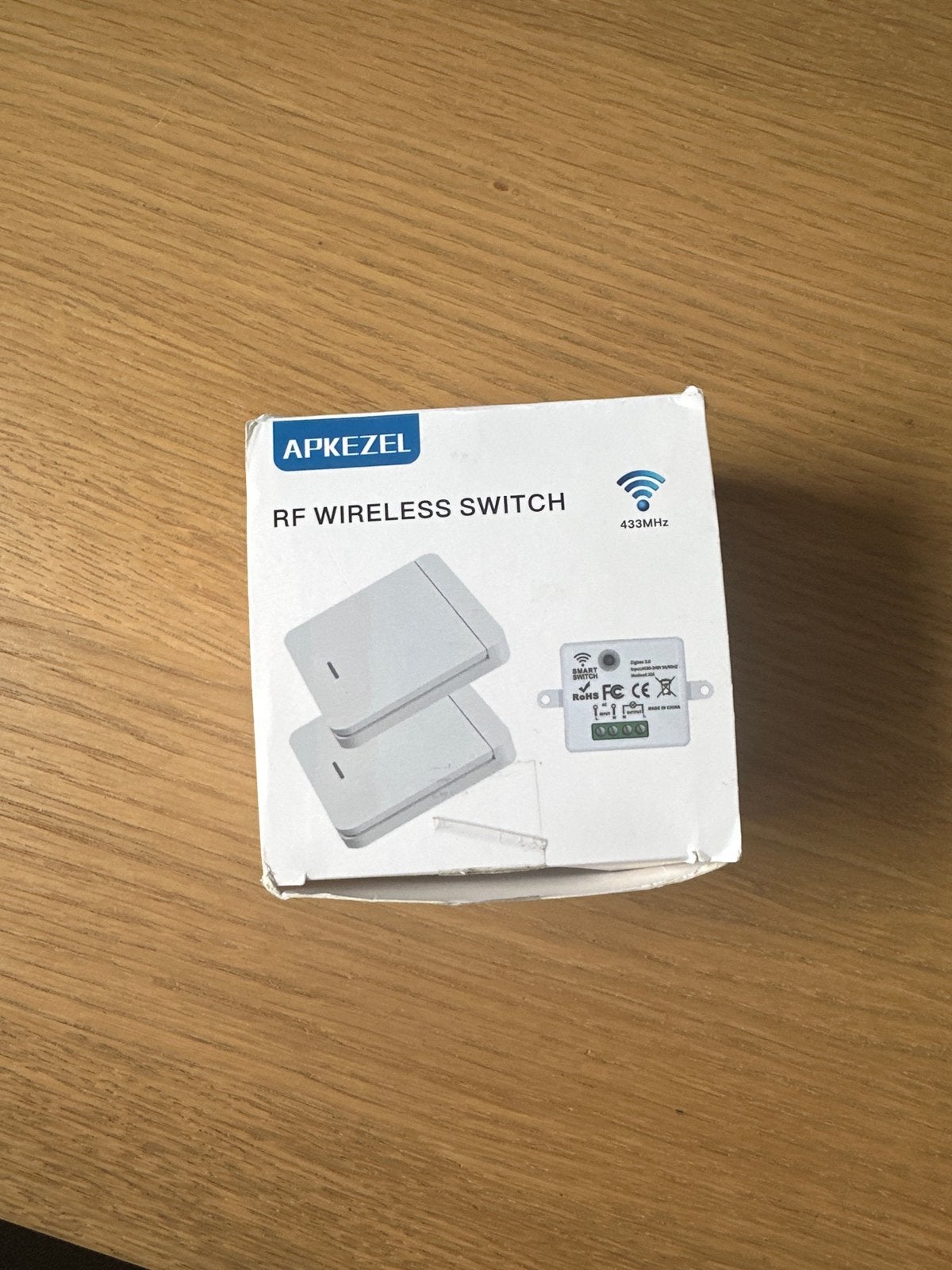 APKEZEL RF Draadloze Schakelaar 433MHz - Nieuwstaat, Ophalen of Verzenden, Zo goed als nieuw, Overige merken, Schakelaar