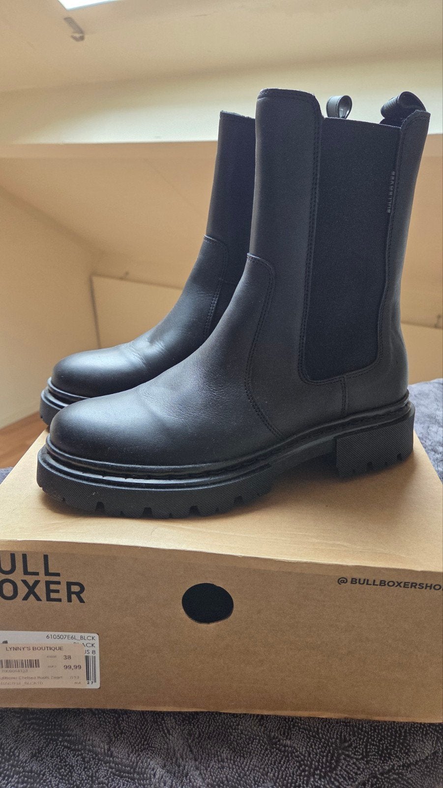 Nieuwe BULLBOXER Chelsea Boots Zwart Maat 38, Kleding | Dames, Schoenen, Ophalen of Verzenden