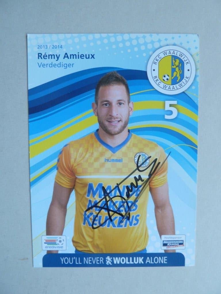 Spelerskaart.  Remy.Amieux  RKC Waalwijk  2013/2014, Ophalen of Verzenden, Zo goed als nieuw, Overige binnenlandse clubs, Spelerskaart