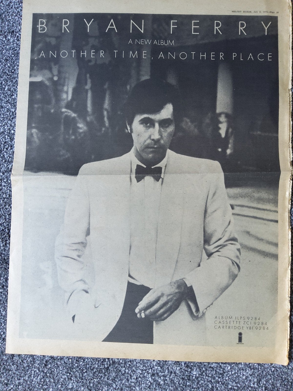 Bryan Ferry, Ophalen of Verzenden, Foto of Kaart