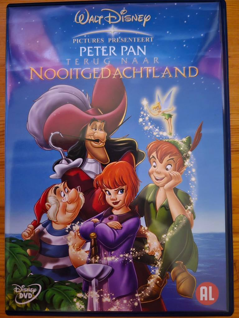 Disney DVD: Peter Pan Terug Naar Nooitgedachtland, Cd's en Dvd's, Avontuur, Alle leeftijden, Ophalen of Verzenden, Zo goed als nieuw