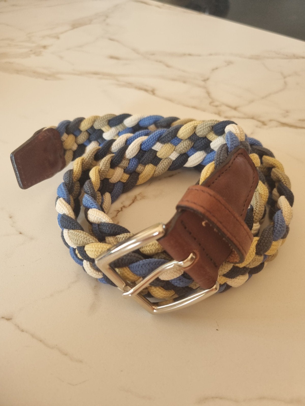 Riem gevlochten van elastisch stof, Kleding | Heren, Ophalen, Zwart