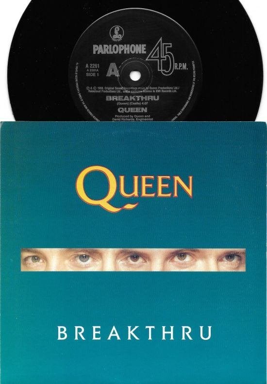 Queen 7" Breakthru 1989 Australia, Gebruikt, 7 inch, Ophalen of Verzenden, Pop