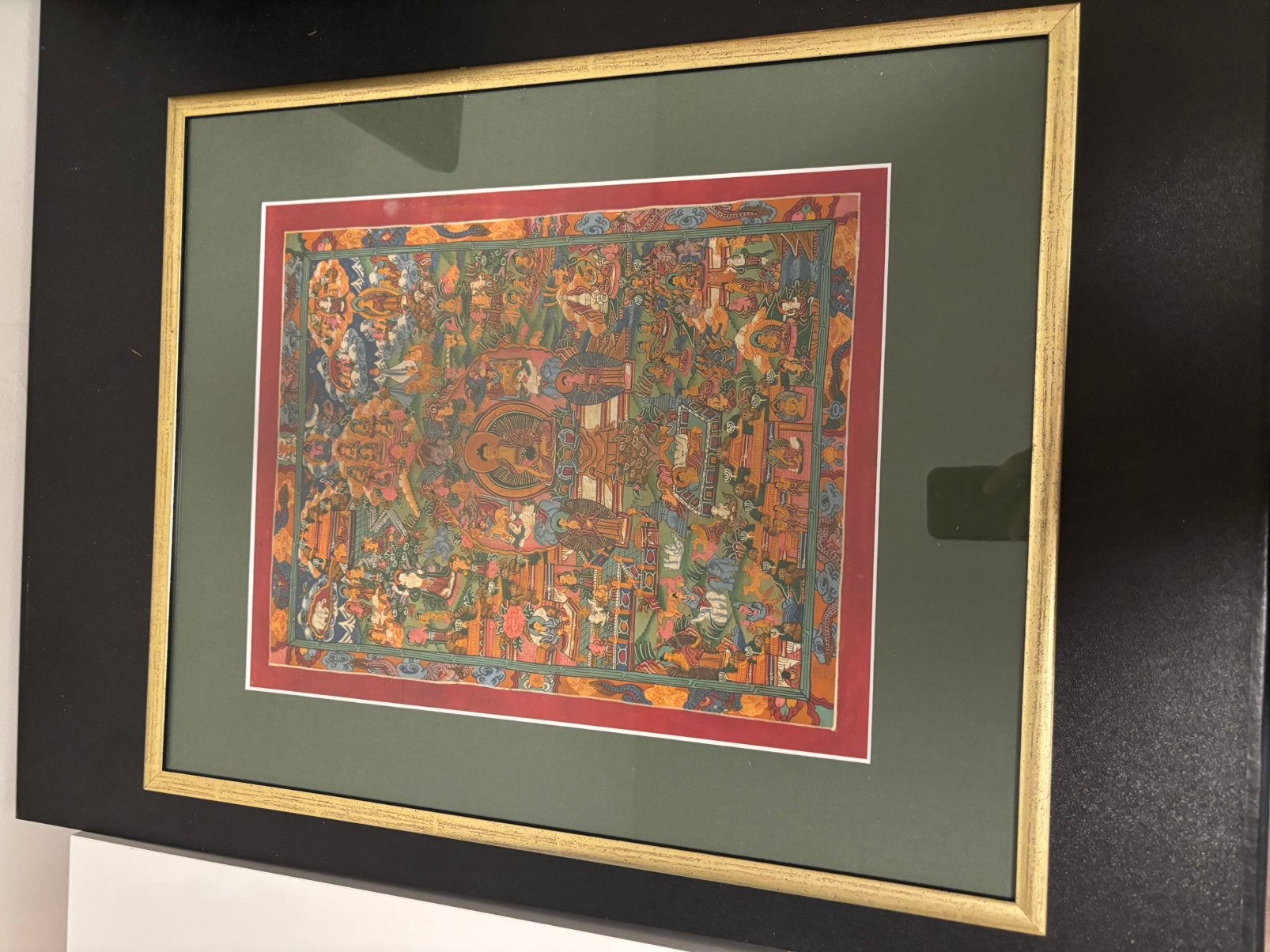 Handgemaakt Budga schilderij, Overige stijlen, Ophalen of Verzenden, Handgeschilderd, Overige onderwerpen