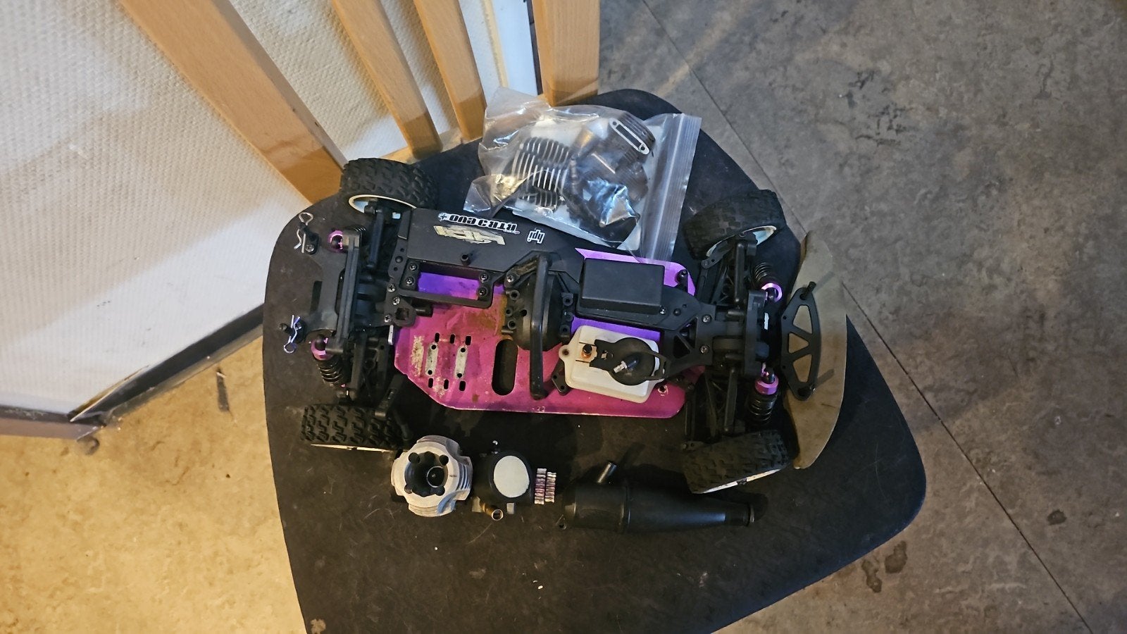 HPI RS4 onderdelen, T15 motor in goede staat, Ophalen of Verzenden, Gebruikt, Nitro, Onderdeel