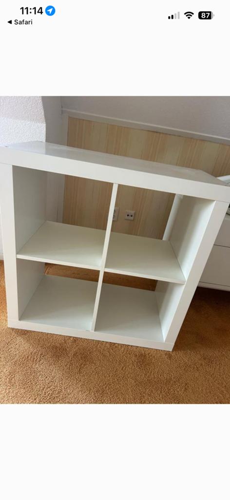 Ikea Kallax kast 4 vakken, Ophalen, Gebruikt, 50 tot 100 cm, Minder dan 100 cm