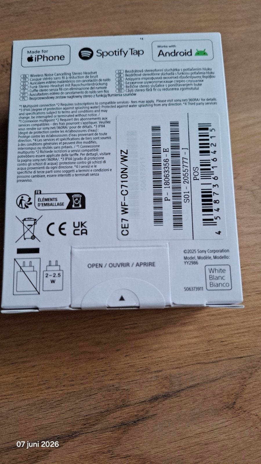 Sony oordoppen NIEUW WF-C710N, Ophalen, Nieuw, Overige merken, Bluetooth