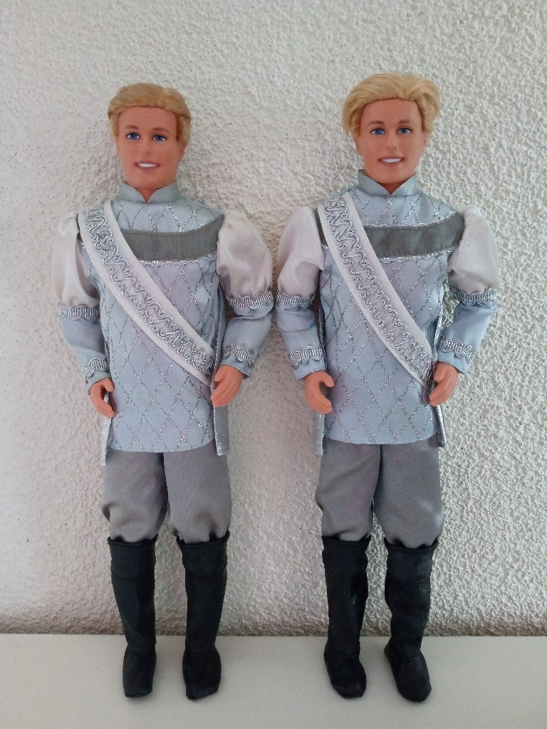 2 x Prins DANIEL uit de film Barbie en het Zwanenmeer, Ophalen of Verzenden, Gebruikt, Pop