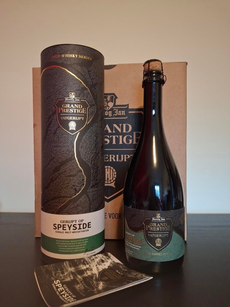 Hertog Jan Grand Prestige Vatgerijpt 2020 Whisky Speyside, Verzamelen, Biermerken, Ophalen of Verzenden, Nieuw, Flesje(s), Hertog Jan