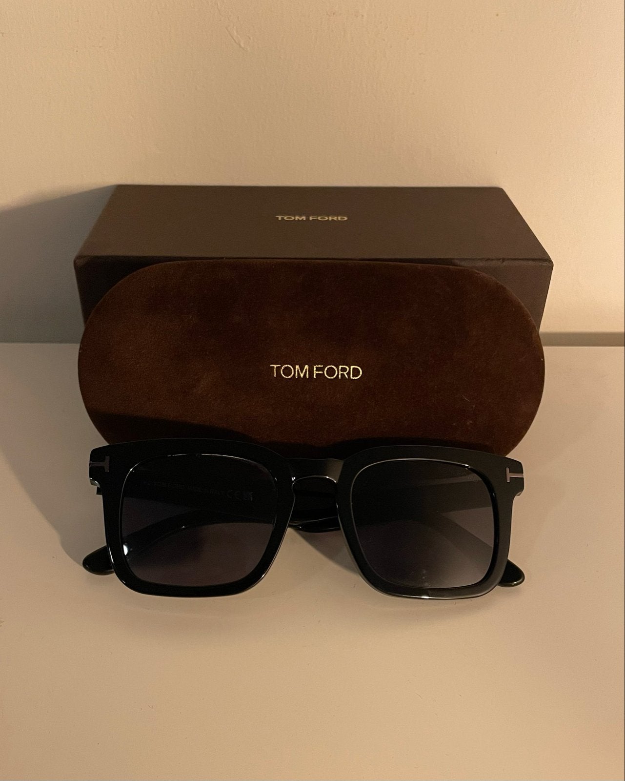 Tom Ford Dax TF751-N 01A zonnebril, Sieraden, Tassen en Uiterlijk, Zonnebrillen en Brillen | Heren, Zonnebril, Zwart, Zo goed als nieuw