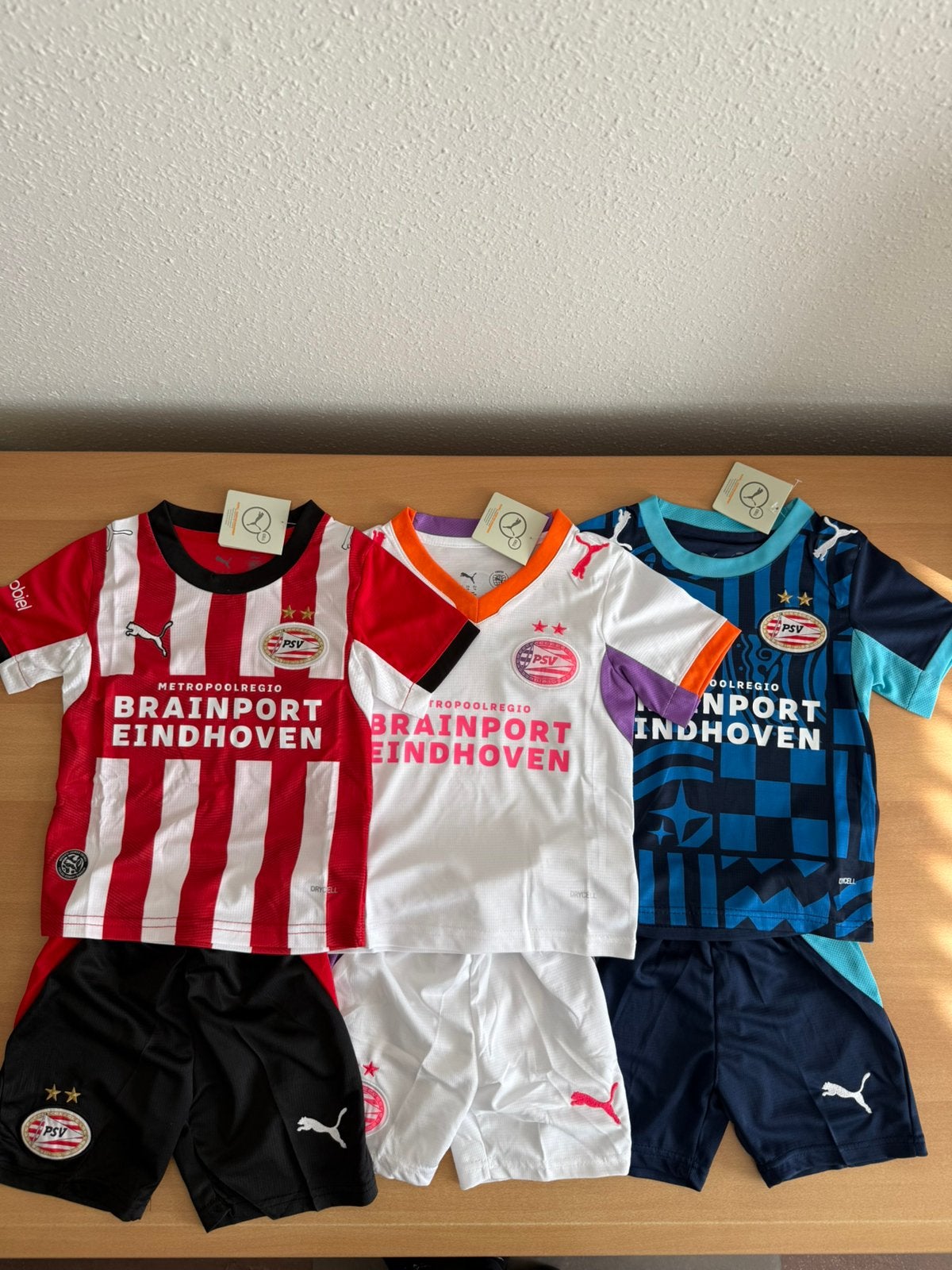 PSV kids setjes | nieuw seizoen | maat 98 t/m 164, Maat XS of kleiner, Ophalen of Verzenden, Zo goed als nieuw, Shirt