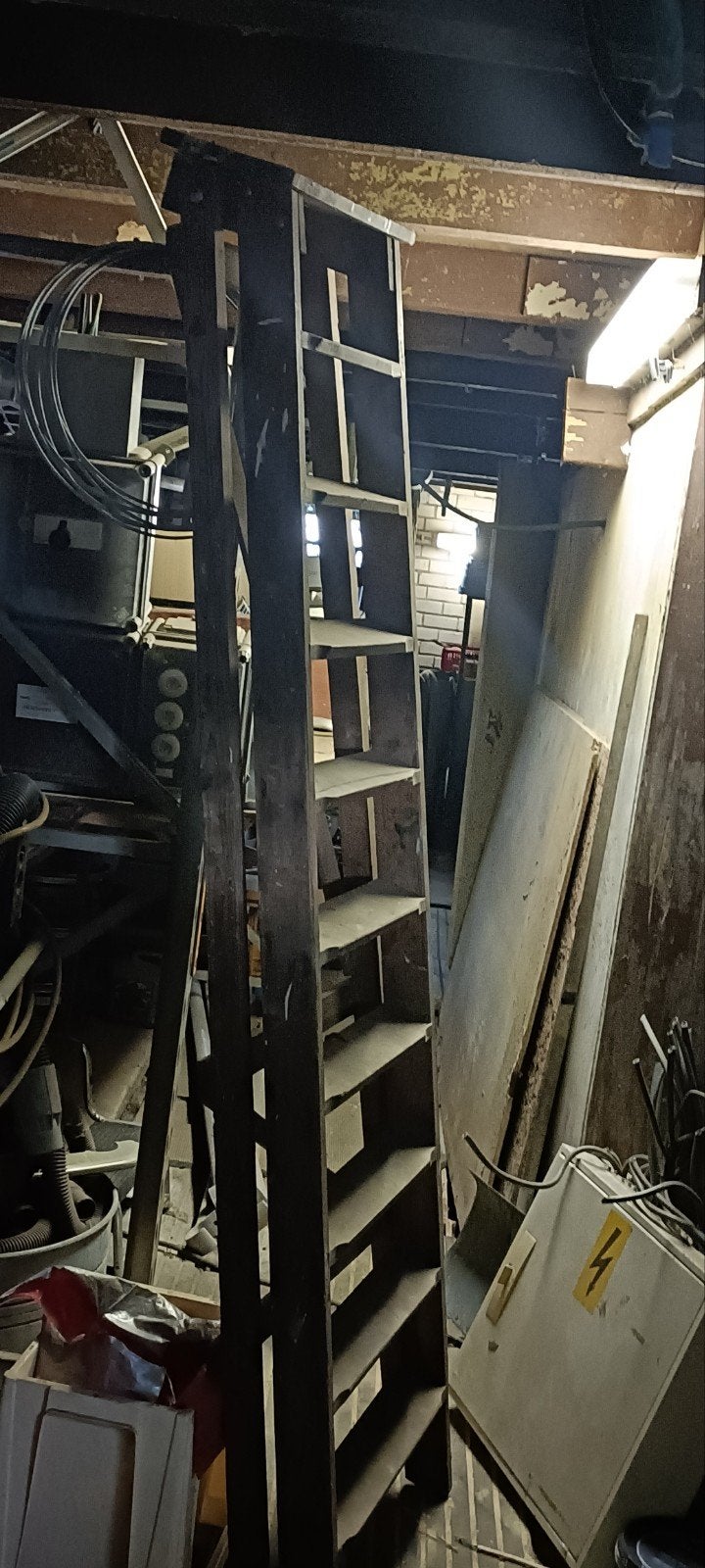 oude antieke huishoudtrap 10 staps, Ophalen of Verzenden