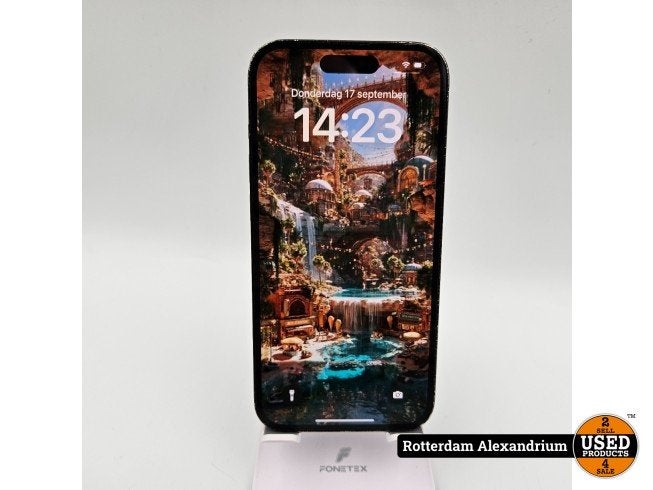 iPhone 14 Pro 128GB Batt. 77% Zwart | Achter Schade, Apple, Gebruikt, Support@apple.com, One Apple Park Way
Cupertino, CA 95014
United States
