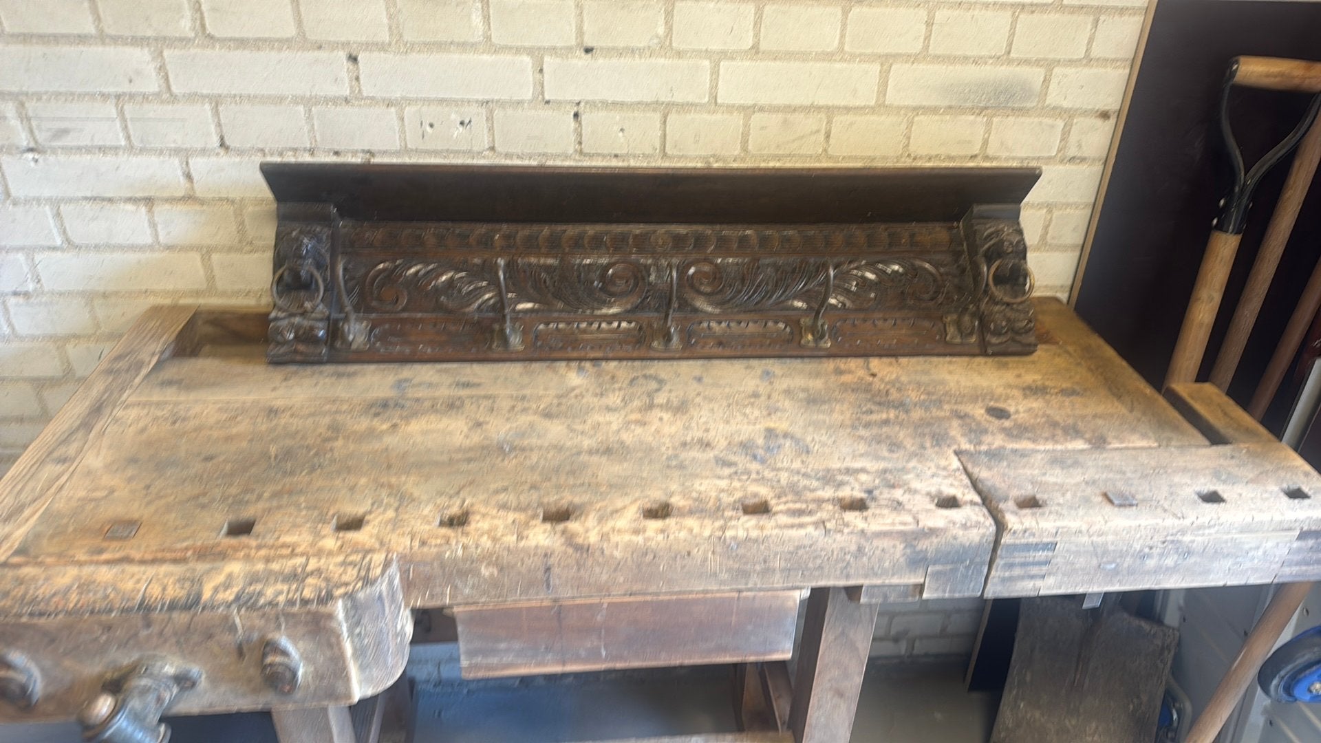 Antieke kapstok hout, Antiek en Kunst, Ophalen
