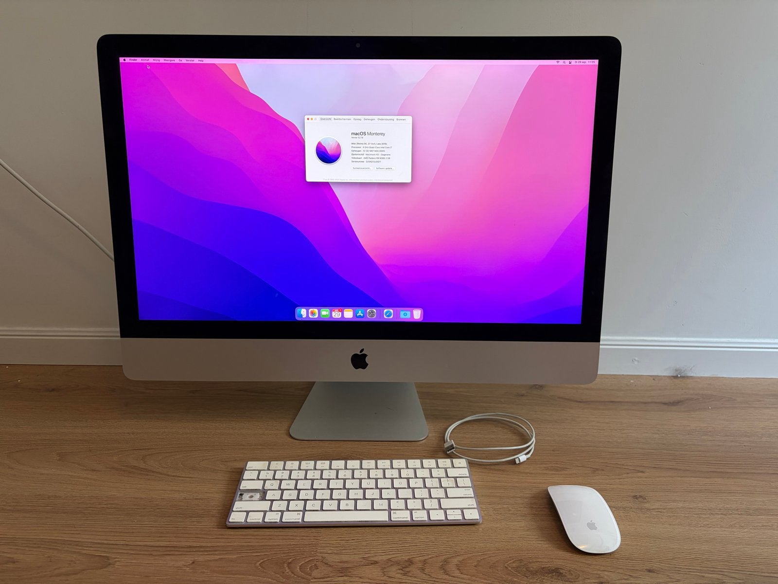 iMac (Retina 5K, 27-inch, Late 2015) - 32GB RAM, 4GHz i7, Ophalen, HDD en SSD, 32 GB, IMac