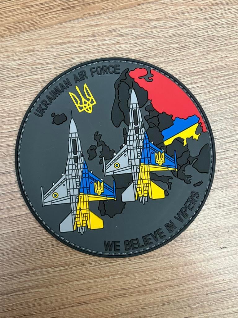 WBIG We Believe In Vipers Patch - Oekraïense Luchtmacht, Ophalen of Verzenden, Nieuw, Patch, Badge of Embleem