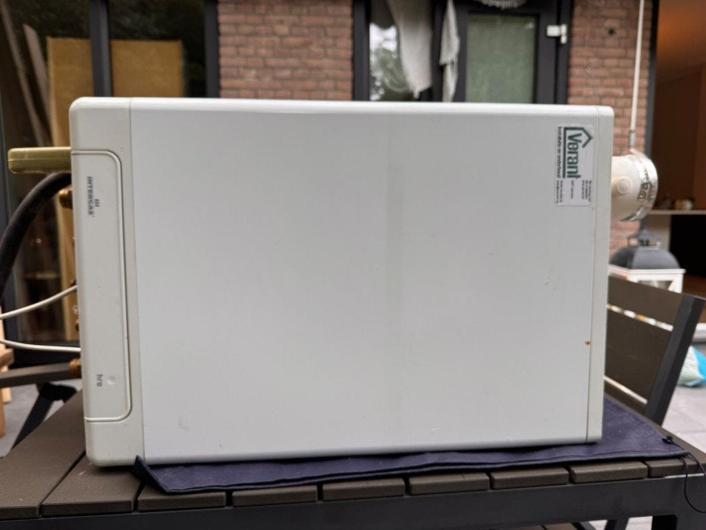 Intergas Kombi Kompakt HRE 28/24 CV-ketel – 2015, Ophalen, 30 tot 80 cm, Gebruikt, Cv-ketel of Combi-ketel