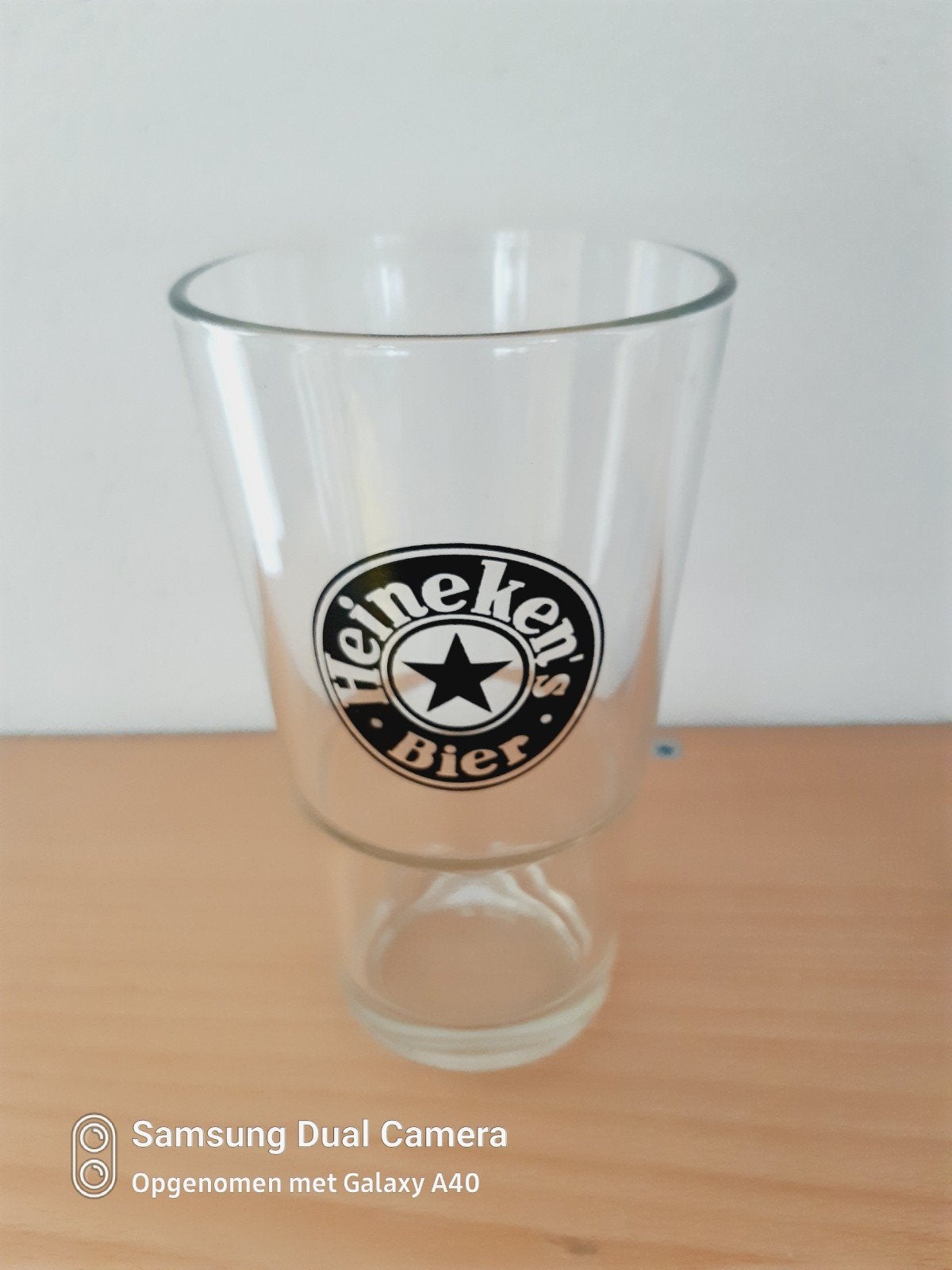 Mooie Heineken.s bier vaasje, Ophalen of Verzenden, Zo goed als nieuw, Glas of Glazen, Heineken