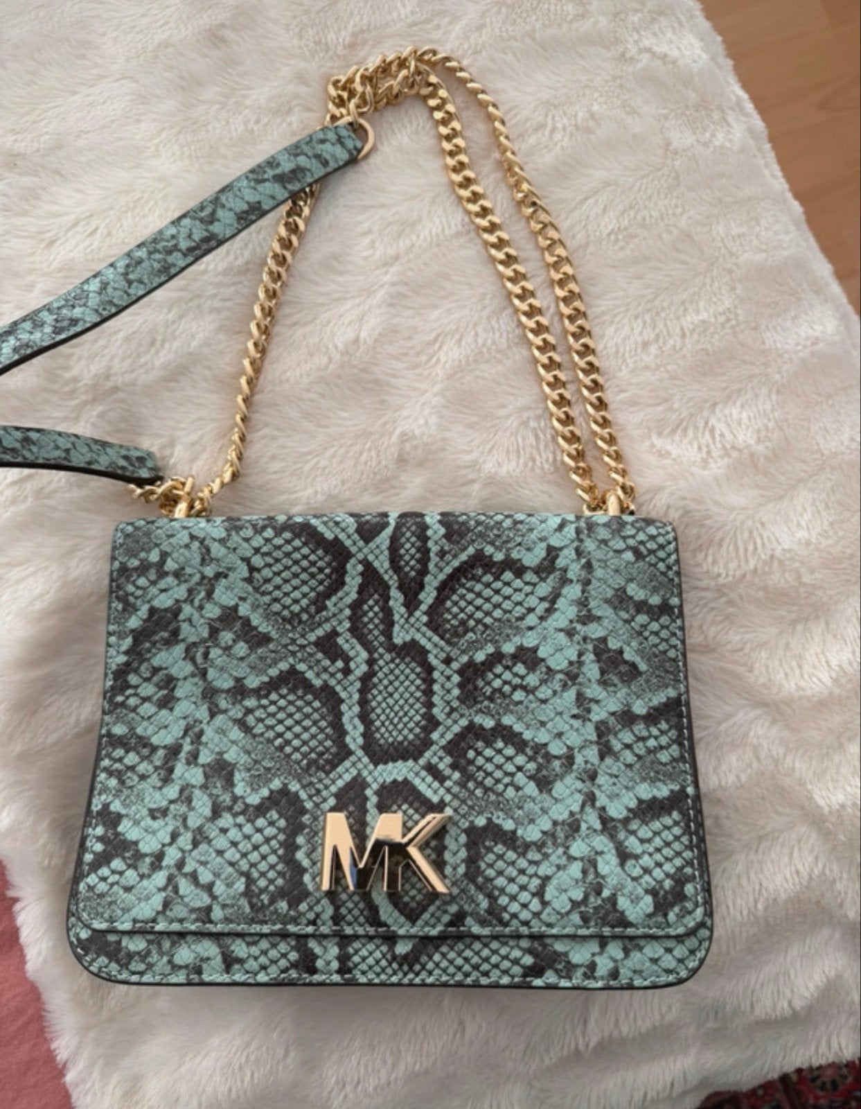 Michael Kors Schoudertasje - Zo goed als nieuw, Verzenden, Zo goed als nieuw, Groen, Schoudertasje