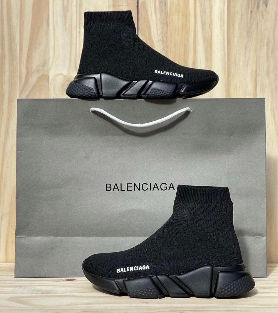 Balenciaga speedrunners zwart wit speedrunner sok, Ophalen of Verzenden, Zo goed als nieuw