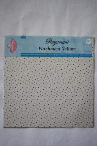 1 pakje Pergamano perkament vellum stippel/paars, Hobby en Vrije tijd, Kaarten | Zelf maken, Verzenden, Nieuw, Overige thema's