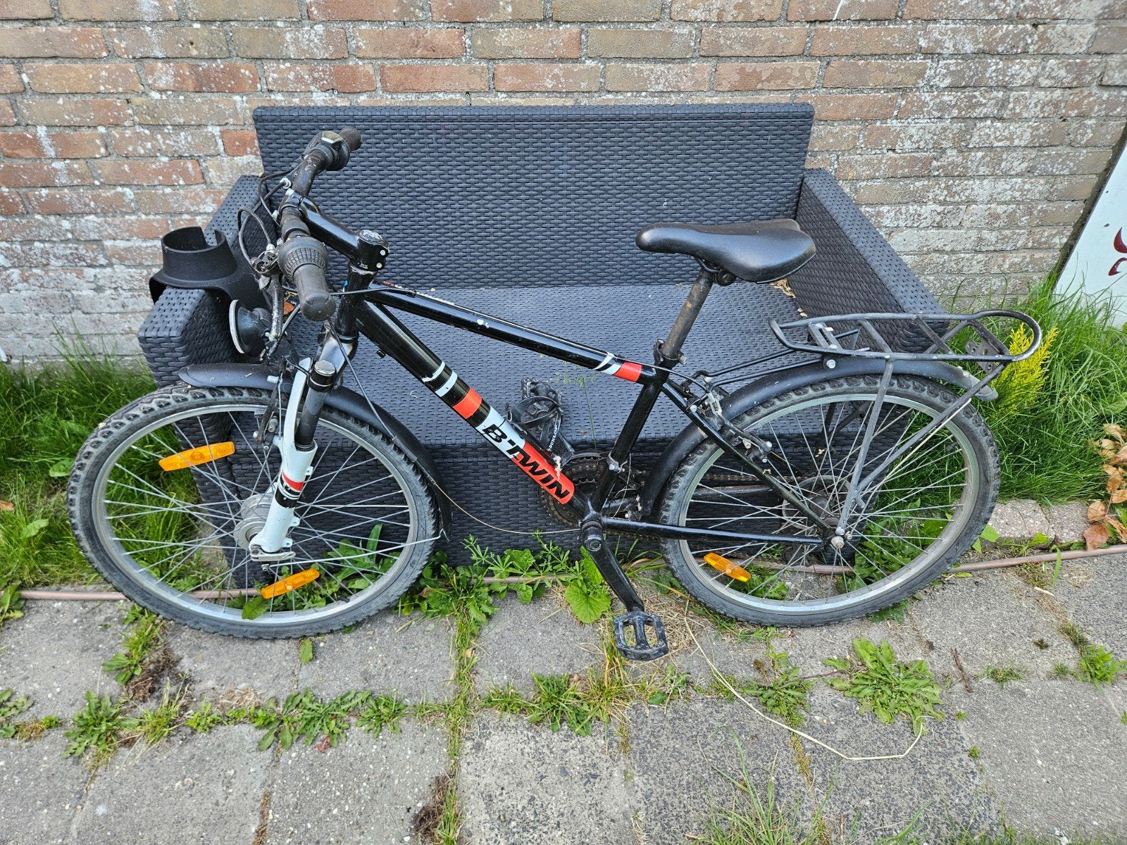 B'Twin fiets voor de hobbyist, Fietsen en Brommers, Gebruikt, Velgrem, Versnellingen, Minder dan 49 cm