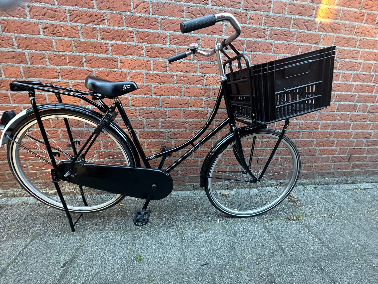 Omafiets Reflection 28 inch terutrap met fietsbak, 53 tot 56 cm, Ophalen of Verzenden, Zo goed als nieuw