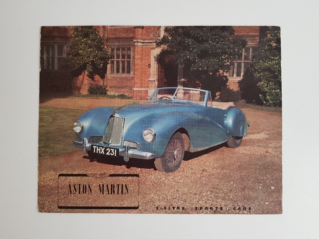 Aston Martin 2-Litre Sports Cars brochure ca. 1949 - DB1, Boeken, Gelezen, Ophalen of Verzenden, Overige merken, Aston Martin