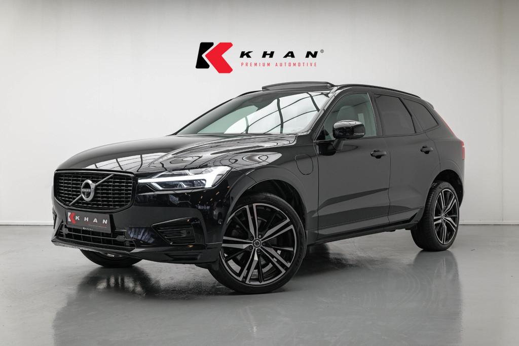 Volvo XC60 2.0 Recharge T8 AWD R-Design |Bomvoll|Pano|360 Ca, Auto's, Gebruikt, Euro 6, Leder en Stof, Zwart