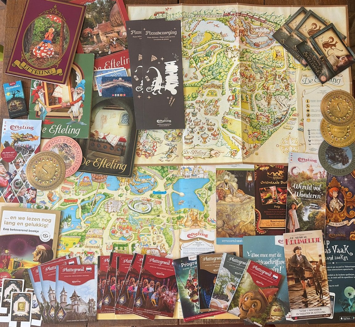 Grote collectie Efteling verzameling te koop (fotoboekje etc, Verzamelen, Verzenden, Gebruikt, Overige typen