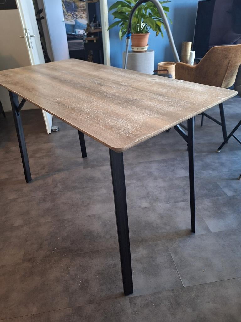 Industriële Bartafel (140x70x92cm), Huis en Inrichting, Tafels | Eettafels, Ophalen, Rechthoekig, 100 tot 150 cm, 50 tot 100 cm
