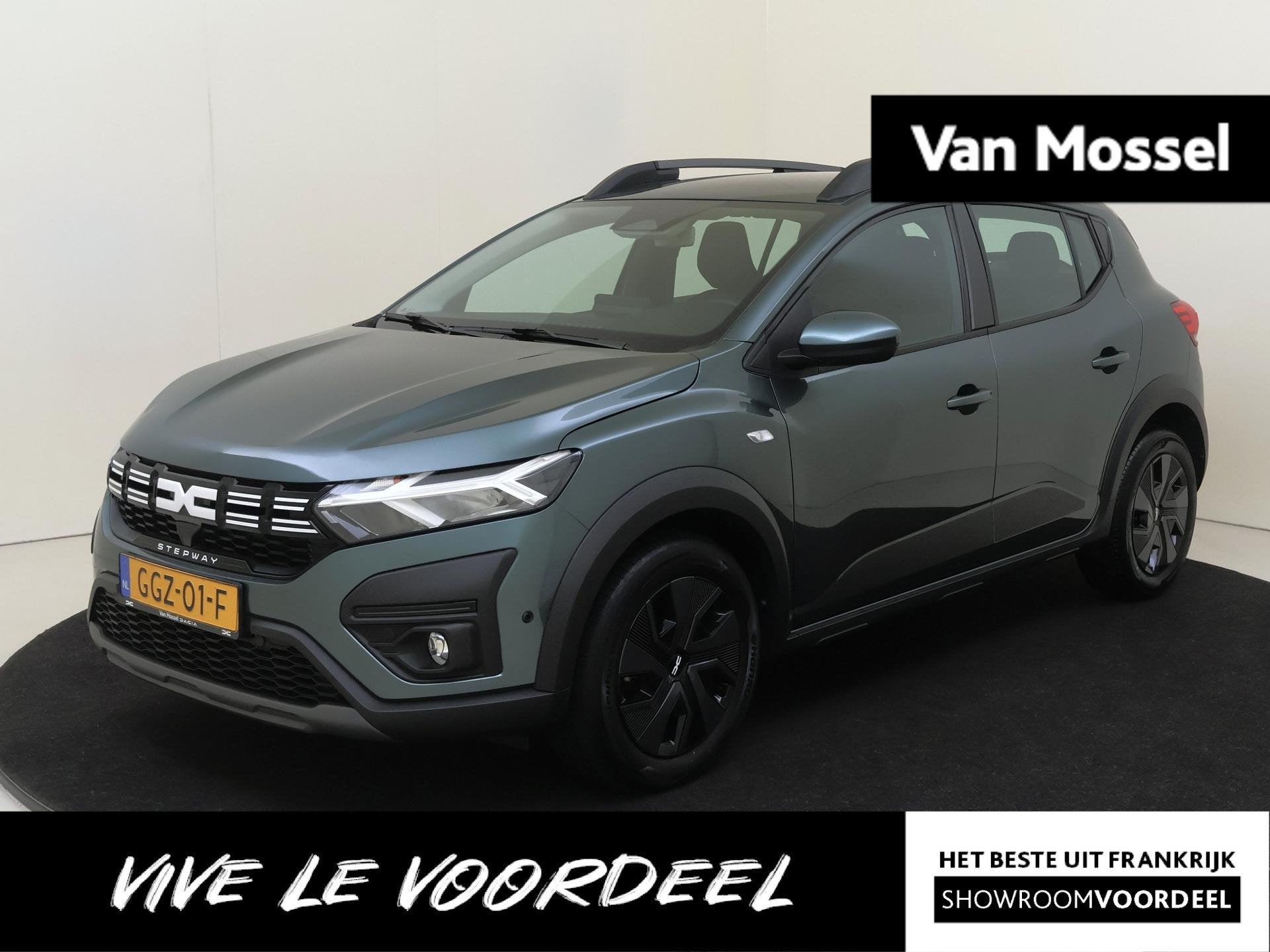 Dacia Sandero Stepway 1.0 TCe Expression 110PK | Navigatie v, Auto's, Voorwielaandrijving, Dealer onderhouden, Stof, Gebruikt