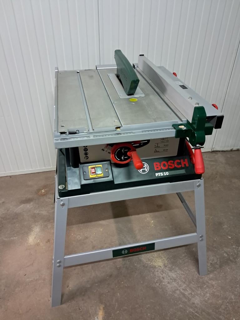 Bosch tafelzaag PTS 10, Ophalen, Cirkelzaag, 70 mm of meer, Zo goed als nieuw
