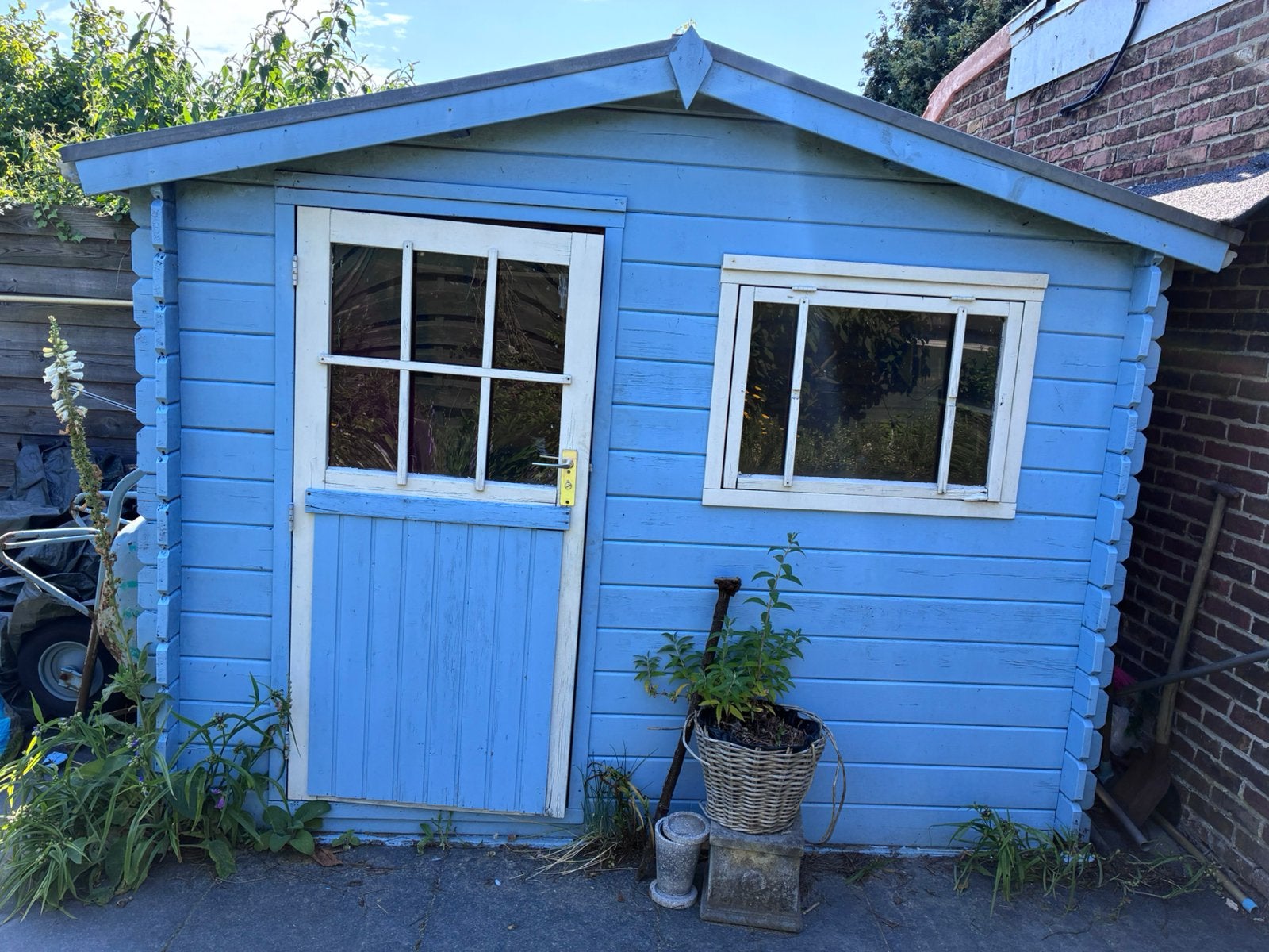 Tuinhuis / blokhut 150 euro – zelf demonteren en ophalen, Tuin en Terras, Tuinhuizen, Ophalen, Gebruikt, Tuinhuis, 250 tot 500 cm