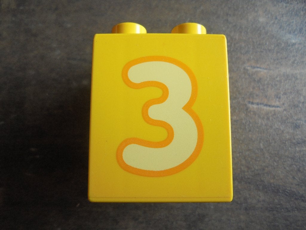 Lego Duplo Brick 2x2x2 (zie foto's) 2, Ophalen of Verzenden, Gebruikt, Losse stenen, Duplo
