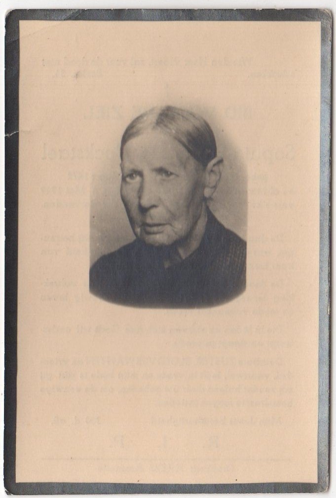 Sophia Francisca Bockstael 1872 - 1949 Philippine, 77 jaar, Verzamelen, Bidprentjes en Rouwkaarten, Verzenden
